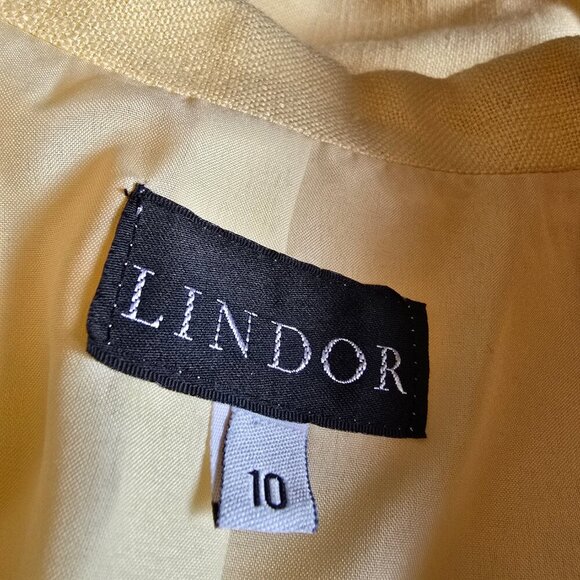 Lindor - Vintage Cream Coloured Blazer with Shoulder Pads​ - Picture 10 of 13